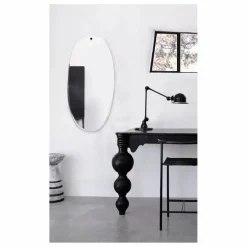 Miroir extra plat biseauté - forme aléatoire ovale 45x95 cm