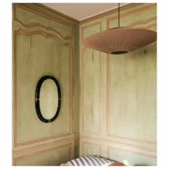 Miroir Marcello en bois laqué | Noir
