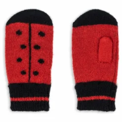 Mitaines Coccinelle Laine Mérinos | Rouge