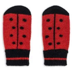 Mitaines Coccinelle Laine Mérinos | Rouge
