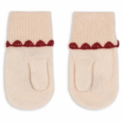 Mitaines Collette Cerises Laine | Ecru