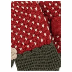 Mitaines Fraises Laine Mérinos | Rouge