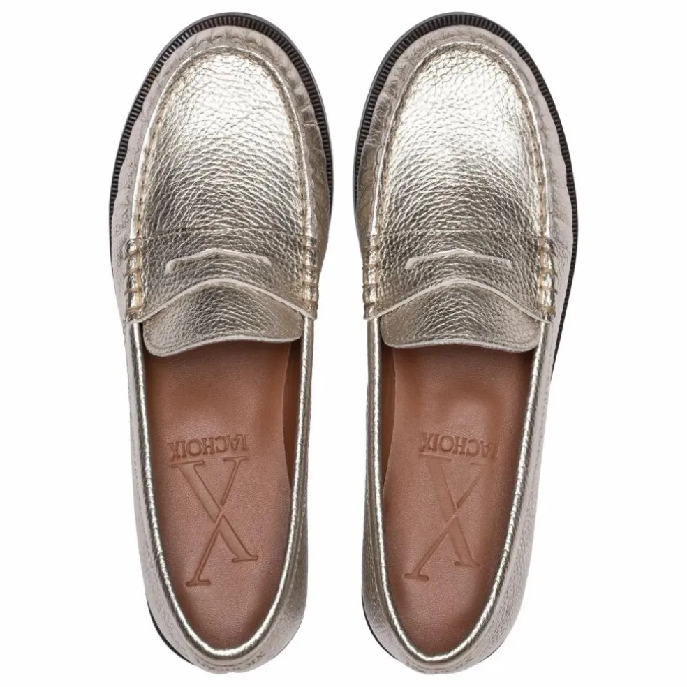 Mocassin Penny Métallisés | Champagne