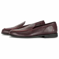 Mocassins Brodés Cuir - Collection Femme | Marron