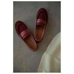 Mocassins Penny Suède | Bordeaux
