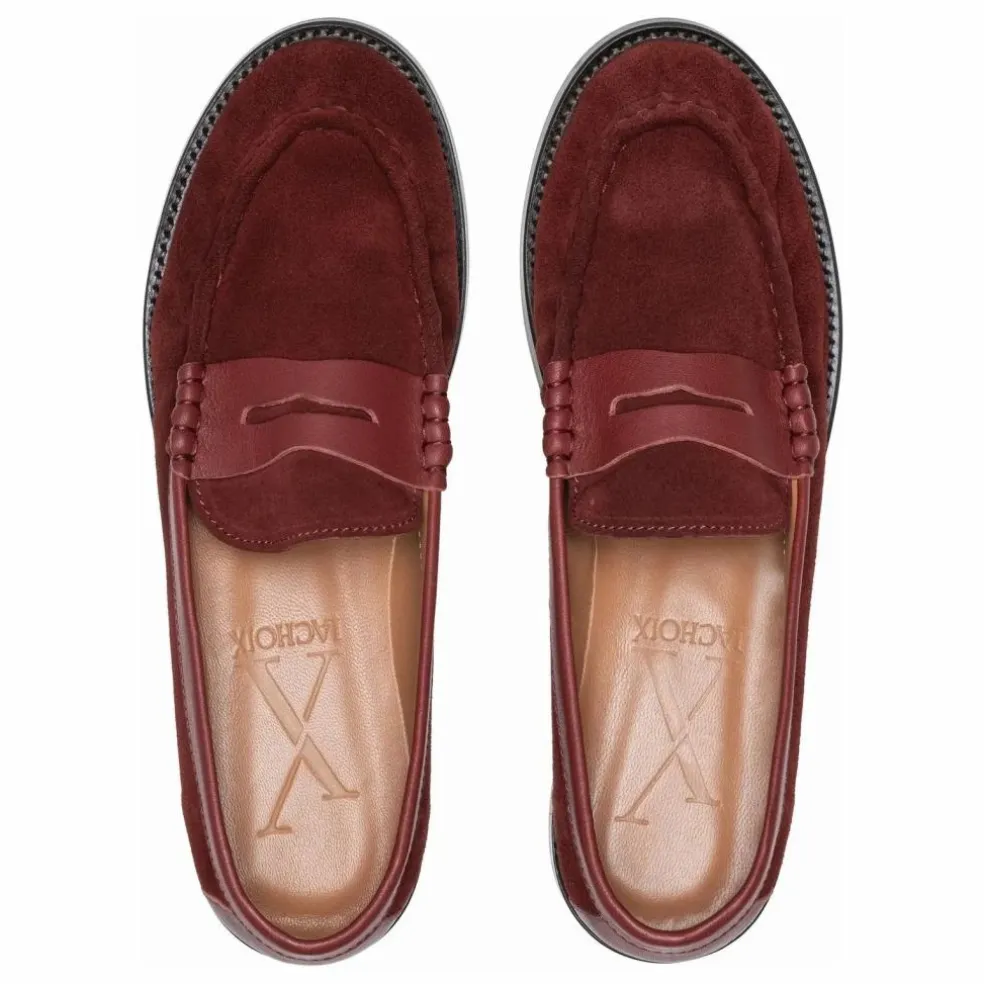 Mocassins Penny Suède | Bordeaux