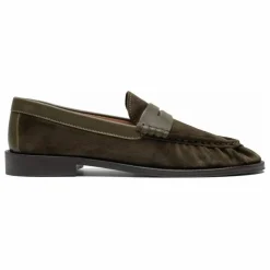 Mocassins Penny Suède | Vert kaki