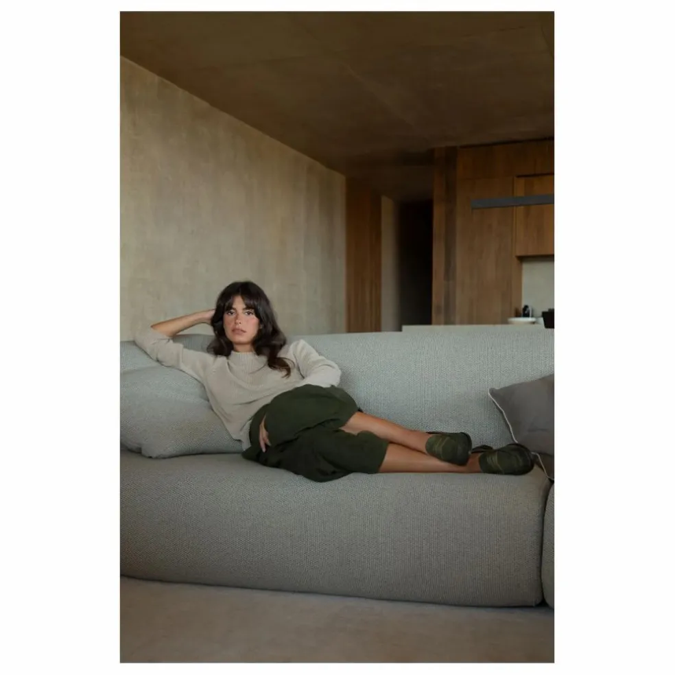 Mocassins Penny Suède | Vert kaki