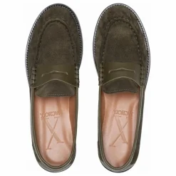 Mocassins Penny Suède | Vert kaki
