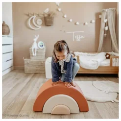 Module de motricité Arc en ciel Milo | Bois de rose