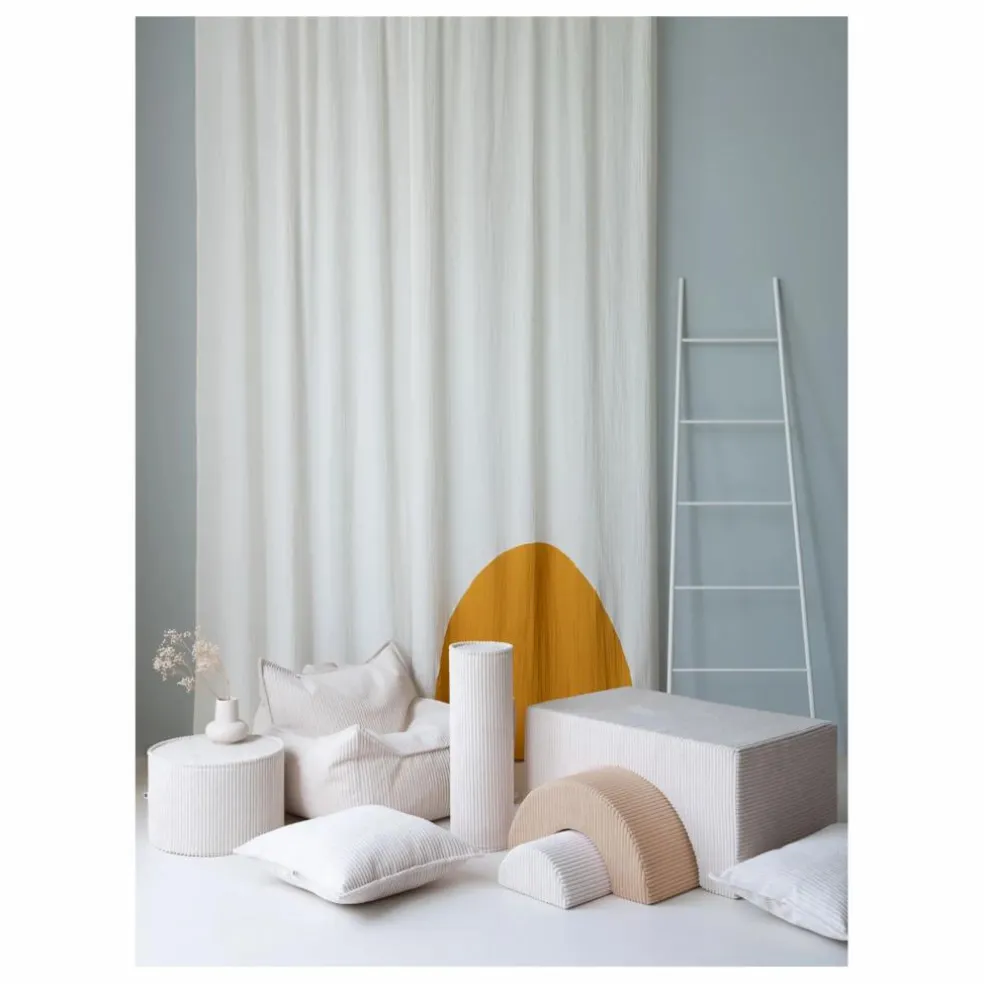 Module de motricité en velours côtelé | Ecru