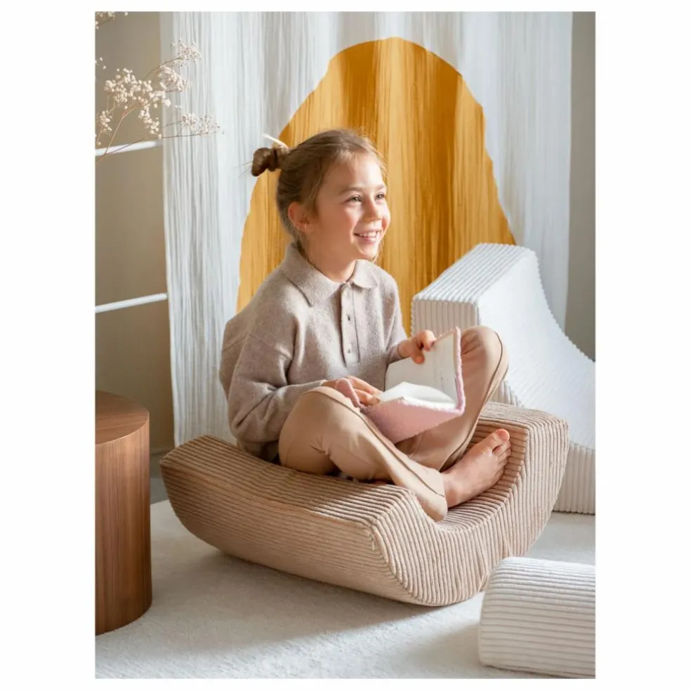 Module de motricité en velours côtelé | Ecru