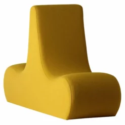 Module double lounge Welle en laine | Jaune