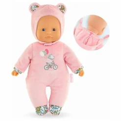Mon doudou - Poupée Pti' Cœur Ours | Rose pâle