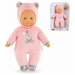 Mon doudou - Poupée Pti' Cœur Ours | Rose pâle