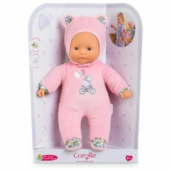 Mon doudou - Poupée Pti' Cœur Ours | Rose pâle