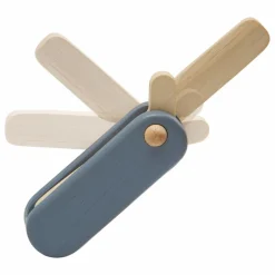 Mon set de rasage en bois d'hévéa | Bleu