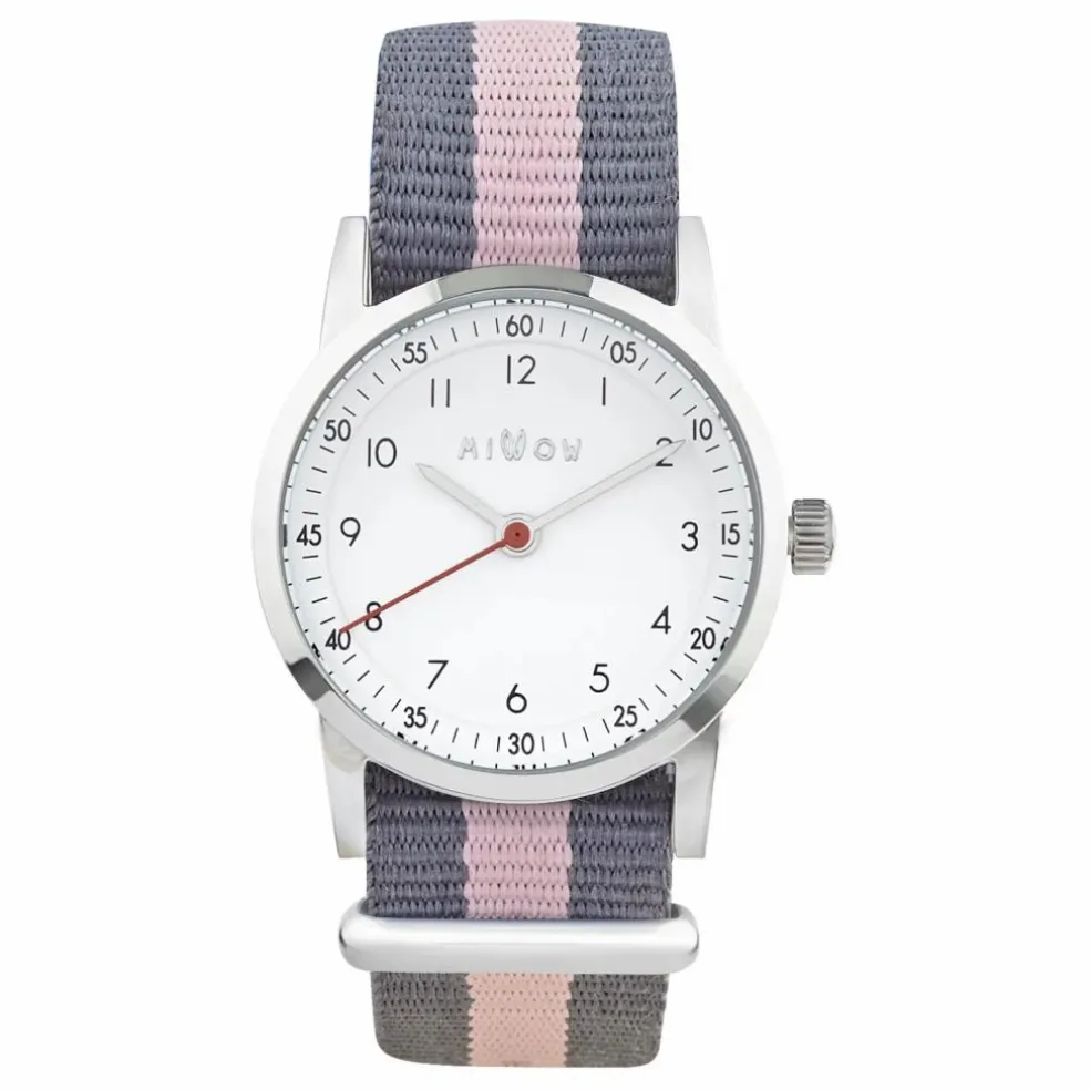 Montre Blossom Bracelet Rayé | Rose pâle