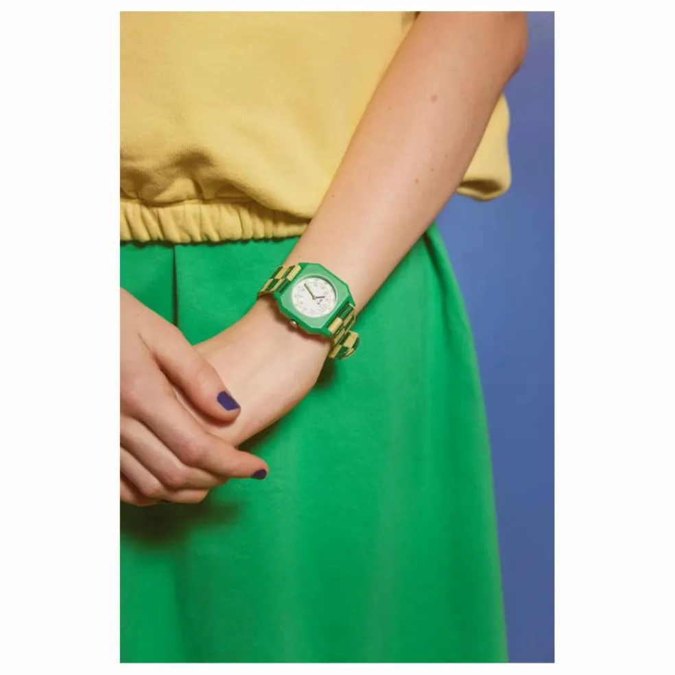 Montre Damier Summer Grass | Vert