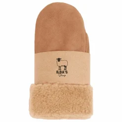 Moufles Peau Lainée Mérinos | Beige