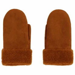 Moufles Peau Lainée Mérinos | Marron