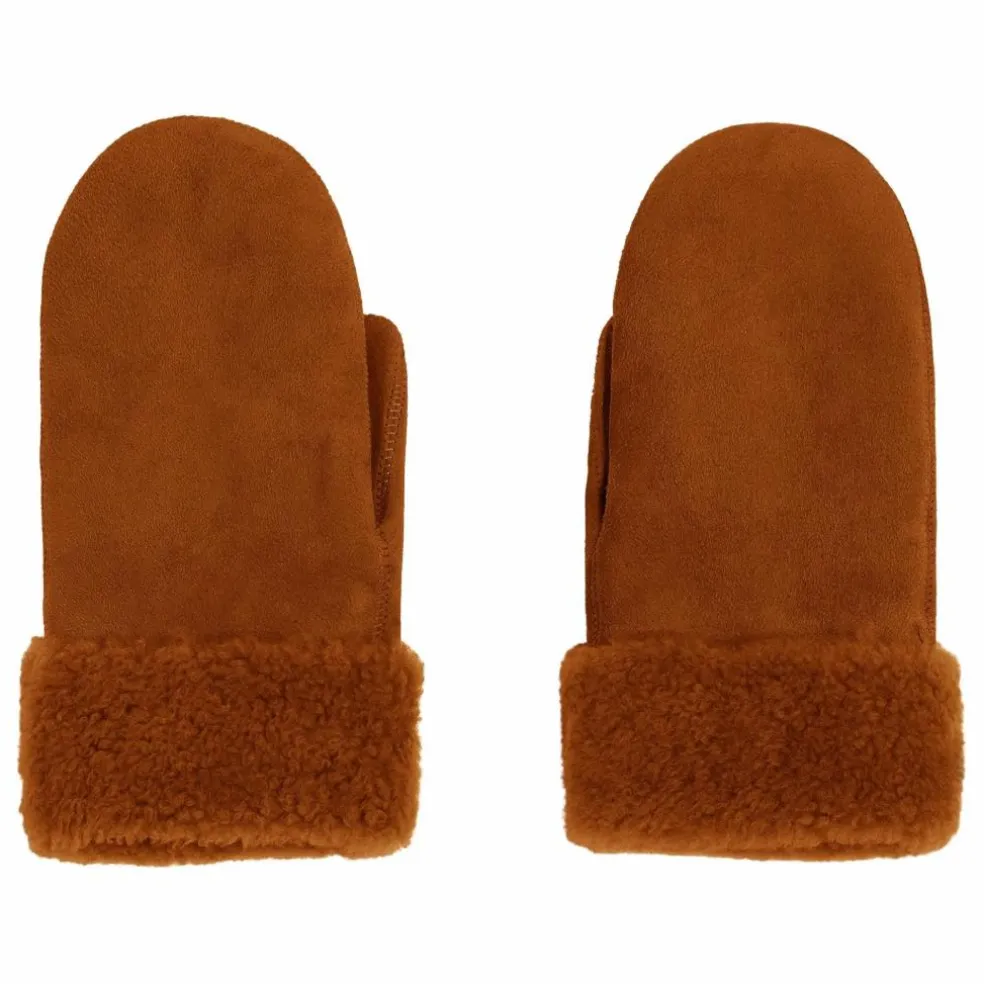 Moufles Peau Lainée Mérinos | Marron