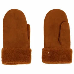 Moufles Peau Lainée Mérinos | Marron