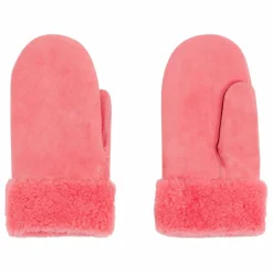 Moufles Peau Lainée Mérinos | Rose