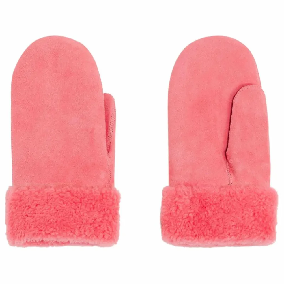 Moufles Peau Lainée Mérinos | Rose