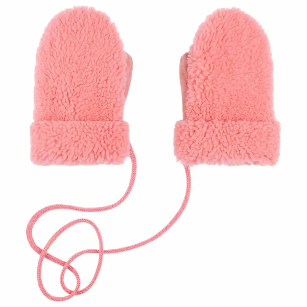 Moufles Teddy Peau Lainée Mérinos - Collection Enfant | Rose