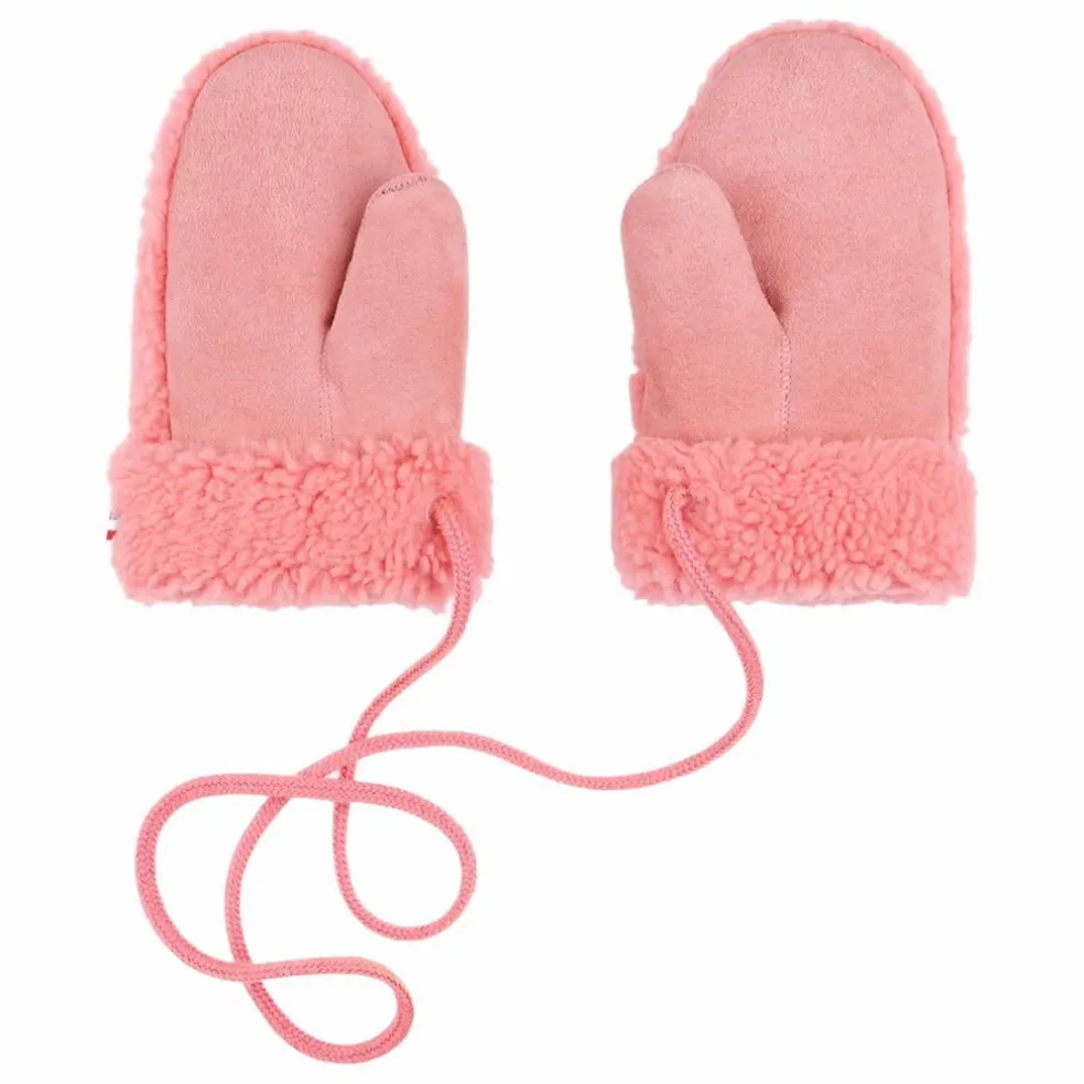 Moufles Teddy Peau Lainée Mérinos - Collection Enfant | Rose