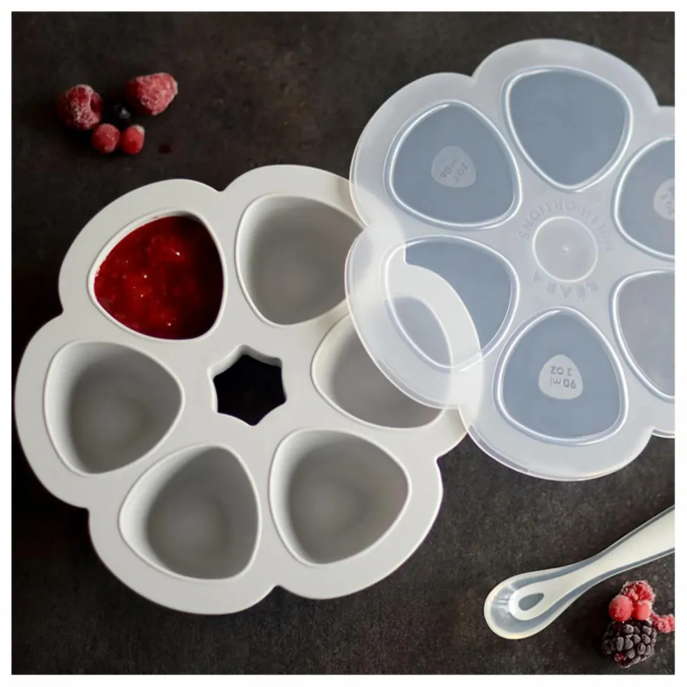 Moule multiportions en silicone - 6x90 ml | Gris clair