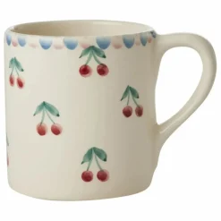 Mug en céramique Cerises | Ecru