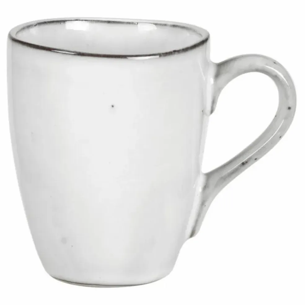 Mug Nordic Sand avec anse en grès | Gris clair