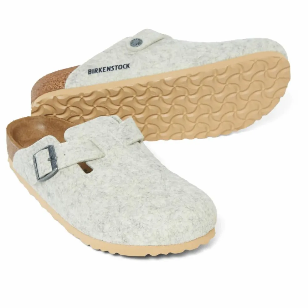 Mules Boston Laine Chaussant Etroit | Blanc cassé
