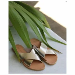 Mules Gaelle Métallisées | Doré