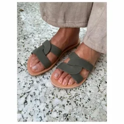 Mules Prune | Vert kaki