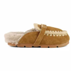 Mules Winter Bio Suède | Cognac
