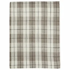 Nappe à carreaux en coton | Taupe