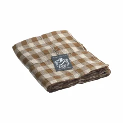 Nappe Bourdon en toile vintage vichy | Havane
