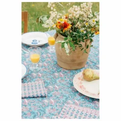 Nappe Carla en coton bio | Bleu