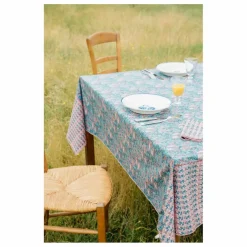 Nappe Carla en coton bio | Bleu
