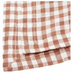 Nappe en lin lavé vichy | Brique
