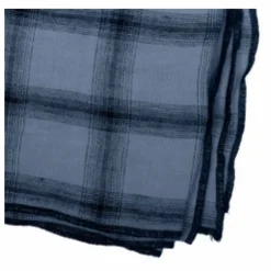 Nappe Highlands à carreaux en lin lavé | Bleu nuit
