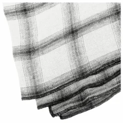 Nappe Highlands à carreaux en lin lavé | Blanc