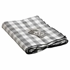 Nappe rectangulaire Bourdon toile mimi | Vichy Ardoise