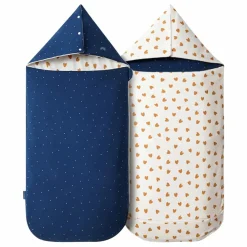 Nid d'ange multi-saisons réversible | Bleu