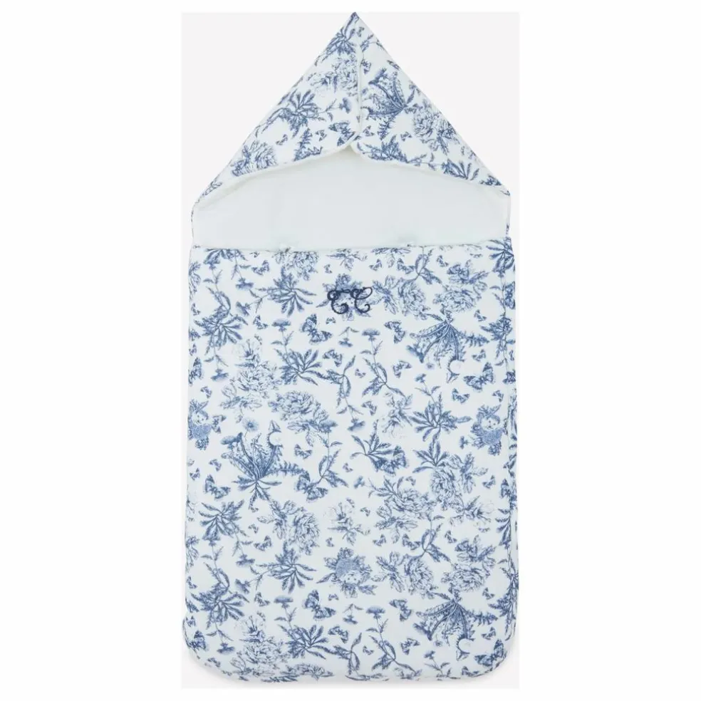Nid d'ange Toile de Jouy | Bleu marine