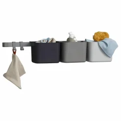 Organiseurs - Set de 3 et 1 support mural | Gris