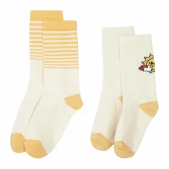 Pack 2 Chaussettes Stripes Sun | Blanc cassé